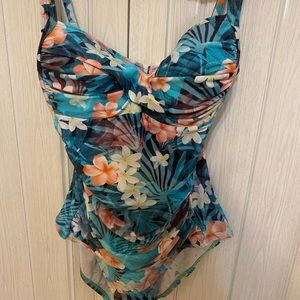vintage floral bathing suit